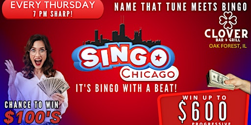 Imagem principal de SINGO - Music Bingo @ Clover's Bar & Grill