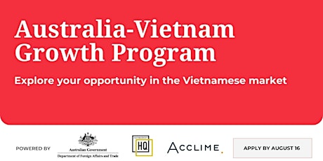 Australia Vietnam Growth Program: Information Session primary image