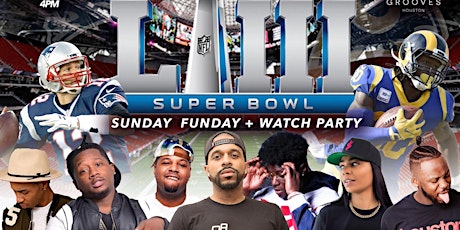 Super Bowl Watch Party & Sunday Funday | Huge Projector Screens, Free Hot Dog Bar 4-6pm, Hookah, Drink Specials, BBQ on the Patio, Houston's Best DJ's Indmix. | primary image