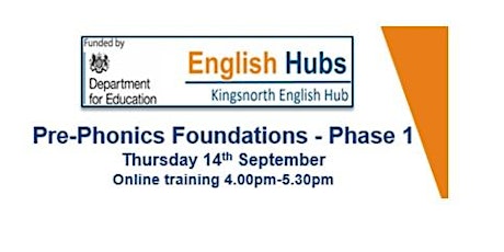 Pre-Phonics Foundations: Phase 1 primary image