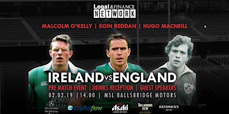 Ireland v England Pre-Match Event |Complimentary Drinks | Guest Speakers primary image