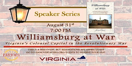 Imagen principal de Speaker Series: "Williamsburg at War"