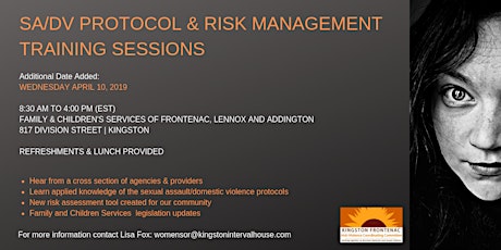 KFACC SA/DV Protocol & Risk Assessment Training Session primary image