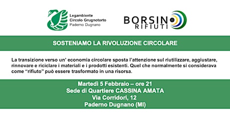 Immagine principale di Borsino Rifiuti e Legambiente insieme per l'economia circolare! 
