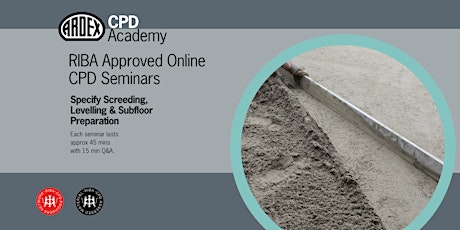 Specify Screeds, Levelling & Sub-Floor Preparation Online CPD primary image
