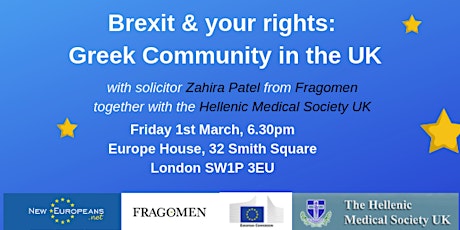 Brexit and your rights: Greek Community in the UK primary image