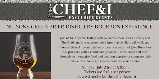 BOURBON TASTING EXPERIENCE - NELSON'S GREEN BRIER primary image