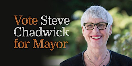 Vote Steve Chadwick for Mayor 2019. "Our time to shine." primary image
