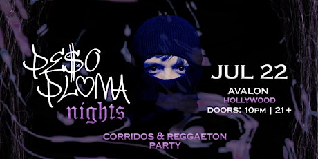 Peso Pluma Nights (Official): Corridos & Reggaeton Party primary image