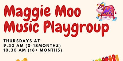 Imagem principal do evento FREE Maggie Moo Music Childrens Playgroup @ Elizabeth Rise Community Centre