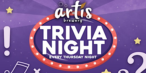 Immagine principale di Artis Brewery Presents: Trivia Night 