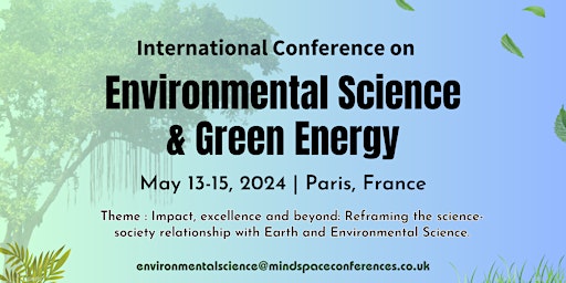 Imagem principal do evento International Conference on Environmental Science & Green Energy