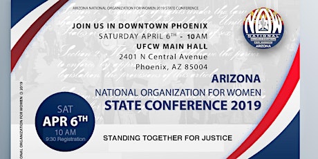 AZ NOW 2019 STATE CONFERENCE & ELECTION OF OFFICERS primary image