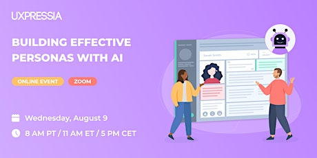 Imagem principal do evento Building Effective Personas With AI