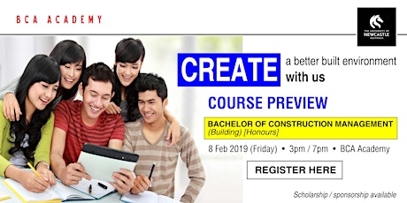 COURSE PREVIEW : BACHELOR OF CONSTRUCTION MANAGEMENT (BUILDING) (HONOURS) primary image