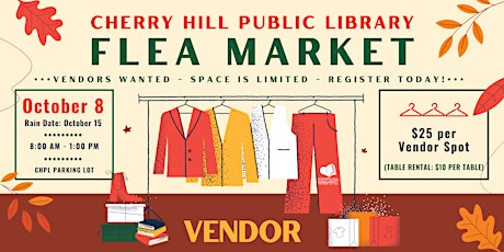 CHPL Flea Market Fall 2023 - Vendor Registration primary image