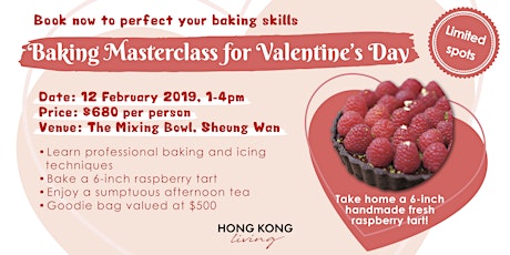 Baking Masterclass for Valentine's Day with afternoon tea primary image