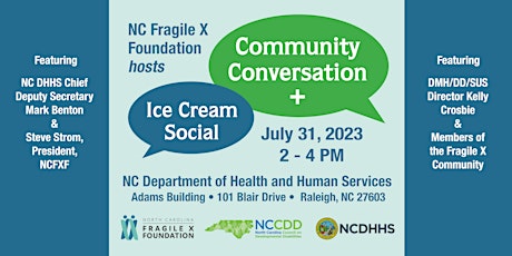 Fragile X Community Conversation + Ice Cream Social primary image