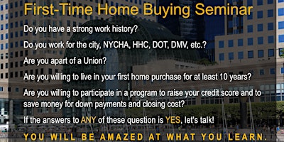 Primaire afbeelding van First-Time Home Buyer Seminar