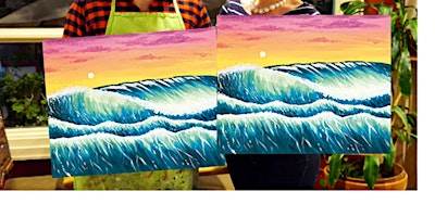 Electric Wave- Canvas bachelorette party - paint with Marian primary image