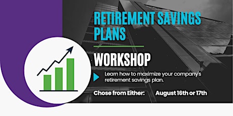 Retirement Savings Plans Workshop primary image