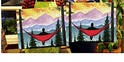 Mountain Hammock- Canvas bachelorette party - paint with Marian primary image