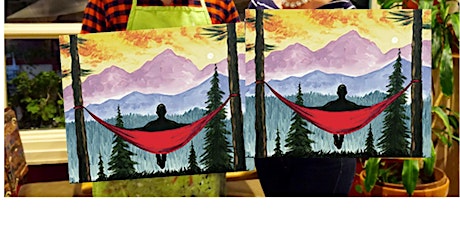 Mountain Hammock- Canvas bachelorette party - paint with Marian