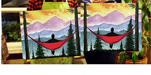 Imagem principal do evento Mountain Hammock- Canvas bachelorette party - paint with Marian