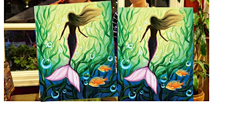 Mystic Mermaid- Canvas bachelorette party - paint with Marian
