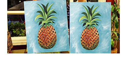 Pineapple- Canvas bachelorette party - paint with Marian