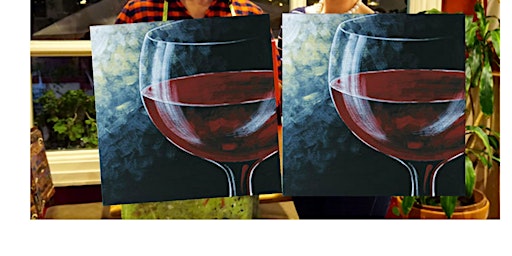 Image principale de Red Wine- Canvas bachelorette party - paint with Marian