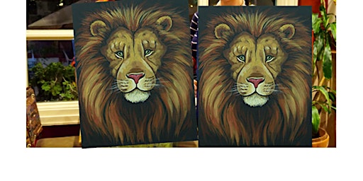 Regal Lion- Canvas bachelorette party - paint with Marian primary image