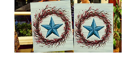 Rustic Star- Canvas bachelorette party - paint with Marian primary image