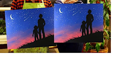 Star Gazing- Canvas bachelorette party - paint with Marian  primärbild