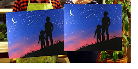 Star Gazing- Canvas bachelorette party - paint with Marian