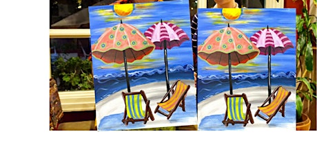 Sea for Two- Canvas bachelorette party - paint with Marian