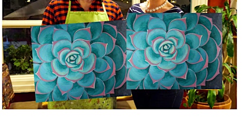 Imagem principal de Succulent I- Canvas bachelorette party - paint with Marian