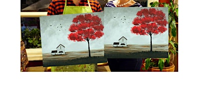 Primaire afbeelding van The Red Tree- Canvas bachelorette party - paint with Marian