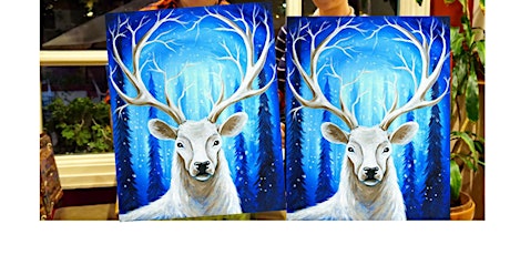 White Stag- Canvas bachelorette party - paint with Marian