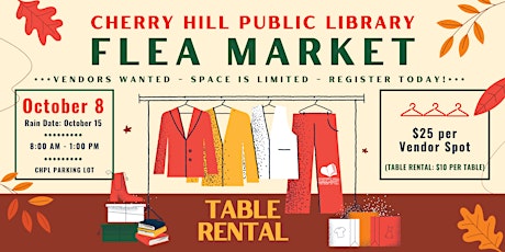 CHPL Flea Market Fall 2023 - Table Rental primary image