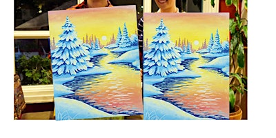 Winter Thaw- Canvas bachelorette party - paint with Marian primary image