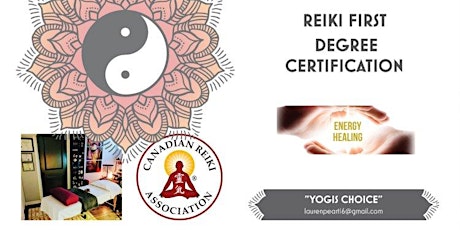 REIKI LEVEL 1 Certification primary image