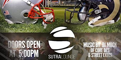 Eagles VS Patriots Watch Party @ Sutra Lounge (Everyone Free Before 6:30PM) primary image