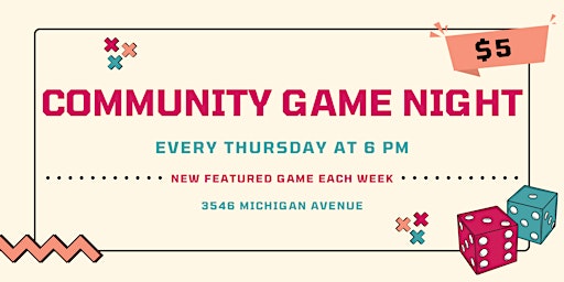 Community Game Night  primärbild