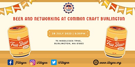 Image principale de IIT AGNE Beer and Networking at Common Craft Burlington