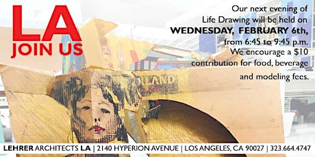 February 6th LIFE DRAWING AT LEHRER ARCHITECTS primary image
