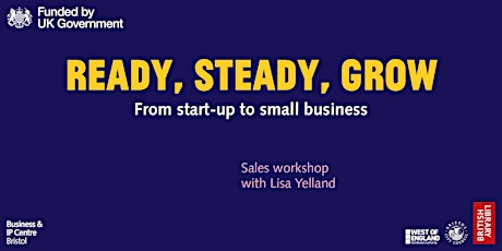 Primaire afbeelding van Ready Steady Grow  –  Sales workshop