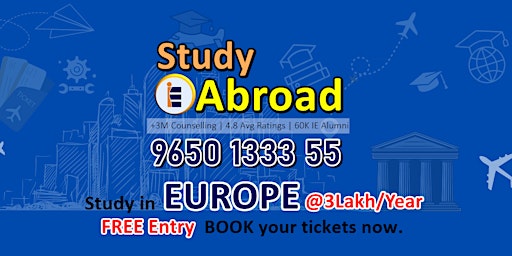 Study Abroad in Europe @3L/Year Tuition Fee - Overseas Education Consultant primary image