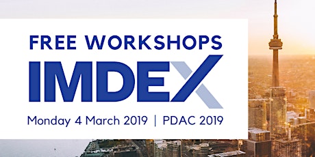 IMDEX - Free Workshops at PDAC primary image