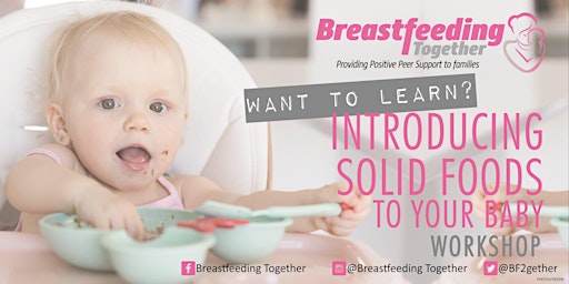 Imagem principal do evento Introducing Solid Foods To Your Baby - Online Session